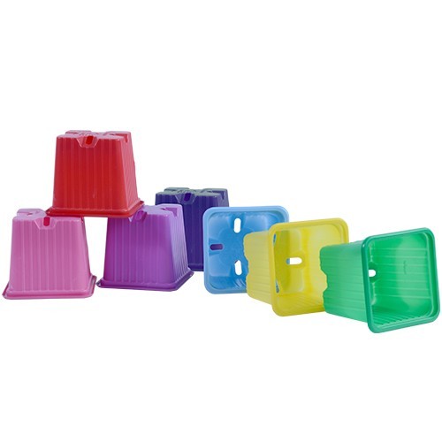 Maceta Cuadrada Azul Osc 7x7x6(3780u/c)