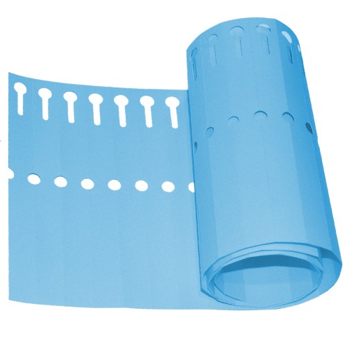 Etiquetas Doblar Azul 1,3x14cm 1000u