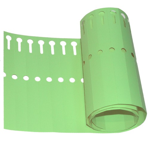 Etiquetas Doblar Verde 1,3x14cm 1000u