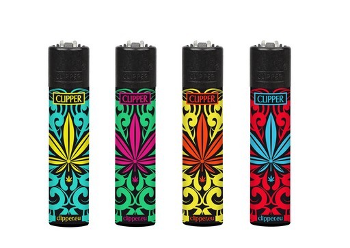 Mechero Clipper Pop Leaves CP11R 48 uds