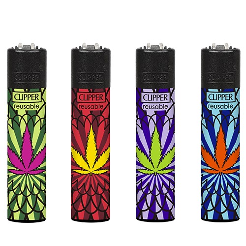 Mechero Clipper Hypnotic Leaves CP11 48u