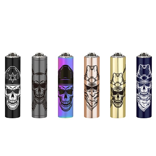 Mechero Clipper Western Skulls CP22RH 30