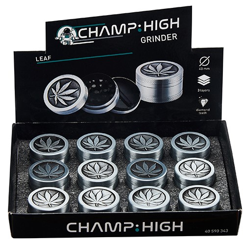 Grinder Silver Leaf 40mm 12uds Champ H