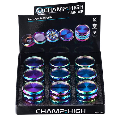 Grinder Rainbow Diamond 40mm 9uds Champ