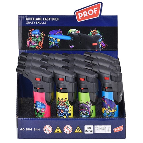 Mechero Crazy Skulls 12uds PROF