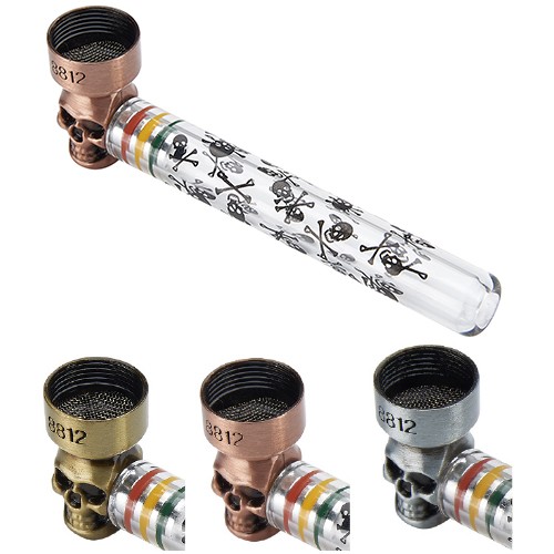 Pipa Cristal Calavera 15uds Champ High