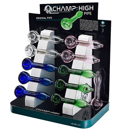 Pipa Borosilicato 12uds Champ High