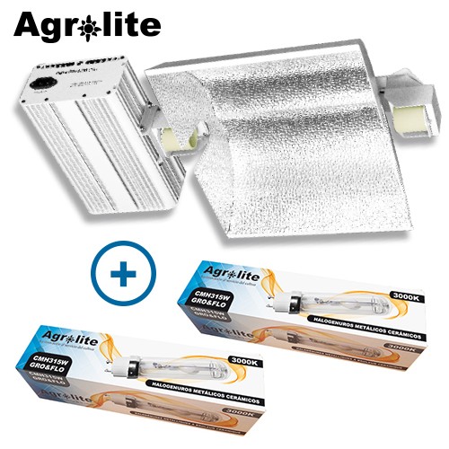 Luminaria CMH 2x315W+Bombillas Agrolite