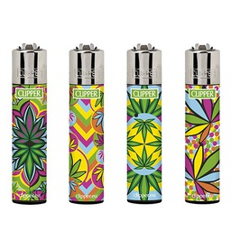 [CLI46] Mechero Clipper Fluo Leaves 2 CP11R 48u*