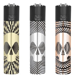 [CLI92] Mechero Clipper Metal Amazing Skulls 12u