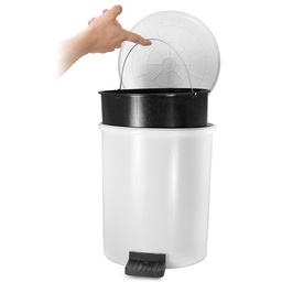 [CUBO15] Cubo blanco pedal 15 L