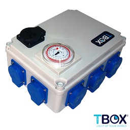 [TBOX8H] Temporizador 8x600W+CaleTEMPOBOX
