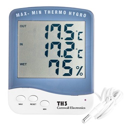 [THMMSD2] Termohigrómetro Max/Min digital Sonda CE