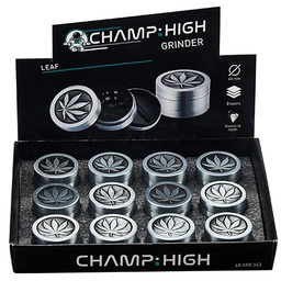 [PLG10] Grinder Silver Leaf 40mm 12uds Champ H